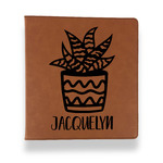 Cactus Leather Binder - 1" - Rawhide (Personalized)