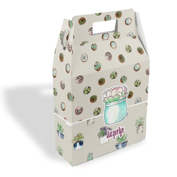 Custom Cactus Gable Favor Box (Personalized)