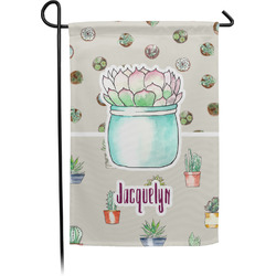 Cactus Small Garden Flag - Double Sided w/ Name or Text