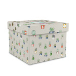 Cactus Gift Box with Lid - Canvas Wrapped - Medium (Personalized)