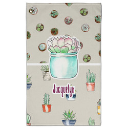 Cactus Golf Towel - Poly-Cotton Blend - Large w/ Name or Text