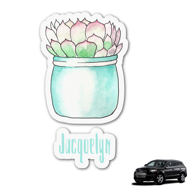 Custom Cactus Graphic Car Decal (Personalized)