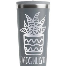 Cactus RTIC Everyday Tumbler with Straw - 28oz - Grey - Double-Sided (Personalized)