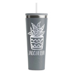 Cactus RTIC Everyday Tumbler with Straw - 28oz - Grey - Double-Sided (Personalized)