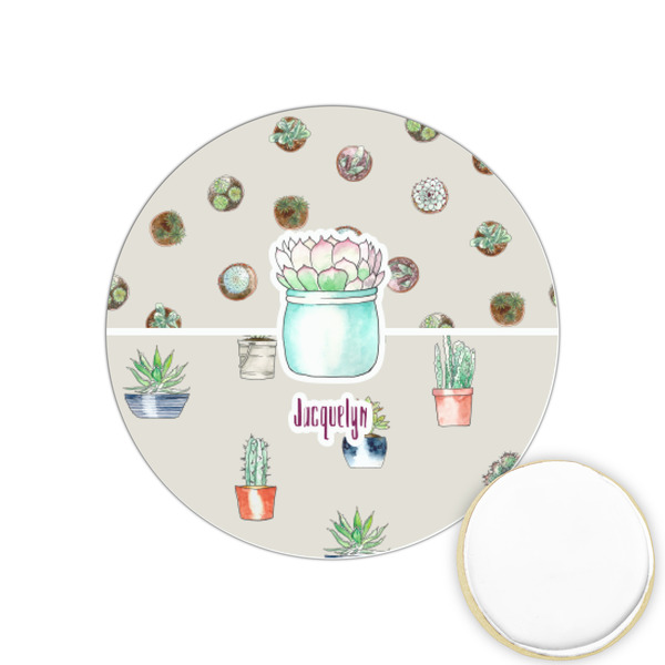 Custom Cactus Printed Cookie Topper - 1.25" (Personalized)