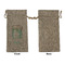 Cactus Large Burlap Gift Bags - Front Approval