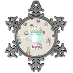 Cactus Vintage Snowflake Ornament (Personalized)