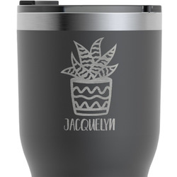 Cactus RTIC Tumbler - Black - Engraved Front & Back (Personalized)