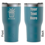 Cactus RTIC Tumbler - Dark Teal - Laser Engraved - Double-Sided (Personalized)