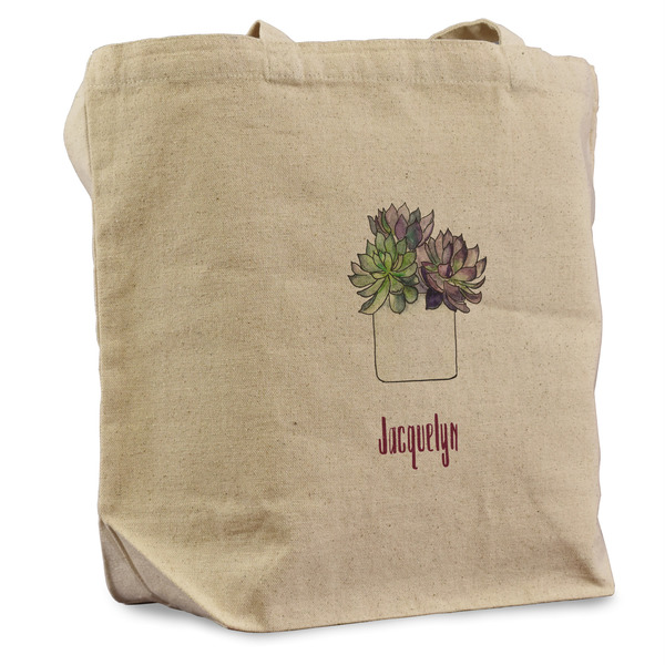 Custom Cactus Reusable Cotton Grocery Bag - Single (Personalized)