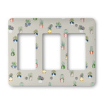 Cactus Rocker Style Light Switch Cover - Three Switch