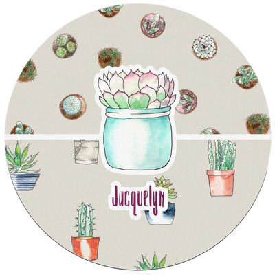 Cactus Round Mouse Pad (Personalized) - YouCustomizeIt