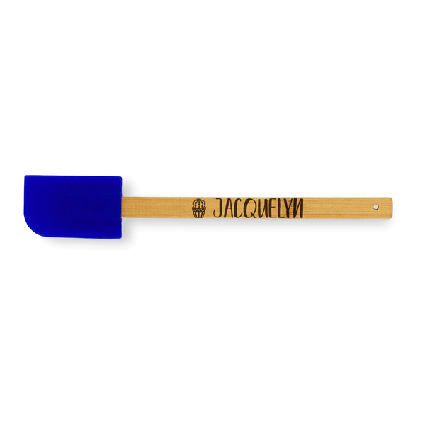 Custom Cactus Silicone Spatula - Blue (Personalized)