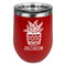 Cactus Stainless Wine Tumblers - Red - Double Sided - Front