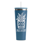 Cactus RTIC Everyday Tumbler with Straw - 28oz - Steel Blue - Double-Sided (Personalized)