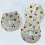 Cactus Burp Pads - Velour - Set of 2 w/ Name or Text