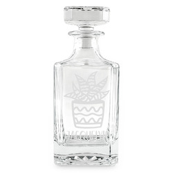 Cactus Whiskey Decanter - 26 oz Square (Personalized)