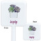 Cactus White Plastic Stir Stick - Double Sided - Approval