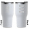 Cactus White RTIC Tumbler - Front and Back