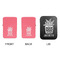 Cactus Windproof Lighters - Pink, Double Sided, w Lid - APPROVAL
