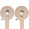 Cactus Wooden 4" Food Pick - Round - Double Sided - Front & Back