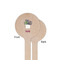 Cactus Wooden 6" Stir Stick - Round - Single Sided - Front & Back