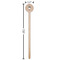 Cactus Wooden 7.5" Stir Stick - Round - Dimensions