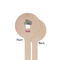 Cactus Wooden 7.5" Stir Stick - Round - Single Sided - Front & Back