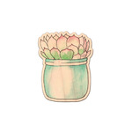 Cactus Genuine Maple or Cherry Wood Sticker