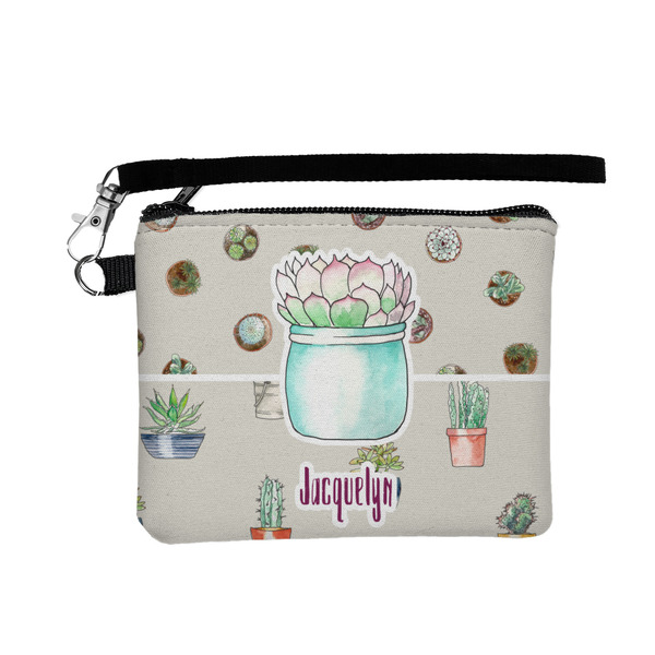 Custom Cactus Wristlet ID Case w/ Name or Text