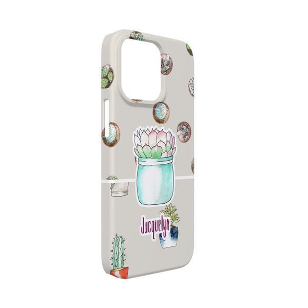 Custom Cactus iPhone Case - Plastic - iPhone 13 Mini (Personalized)