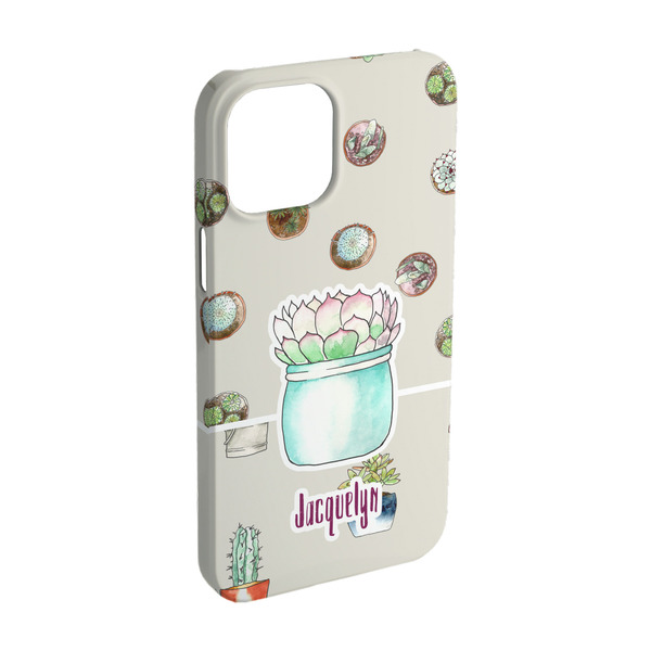 Custom Cactus iPhone Case - Plastic - iPhone 15 Pro (Personalized)