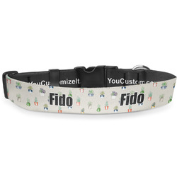 Cactus Deluxe Dog Collar - Double Extra Large (20.5" to 35") (Personalized)