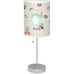 Cactus 7" Drum Lamp with Shade Polyester (Personalized)