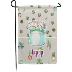 Cactus Small Garden Flag - Single Sided w/ Name or Text