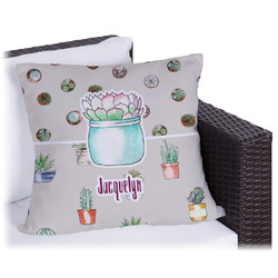 Cactus Outdoor Pillow - 20" (Personalized)