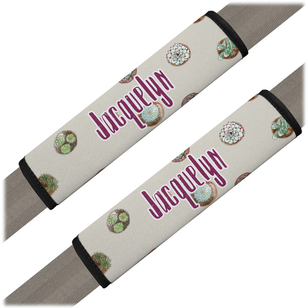 Custom Cactus Seat Belt Covers (Set of 2) (Personalized)