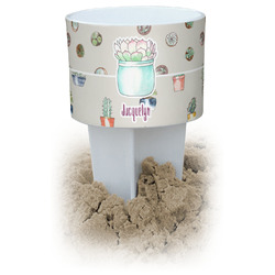 Cactus White Beach Spiker Drink Holder (Personalized)