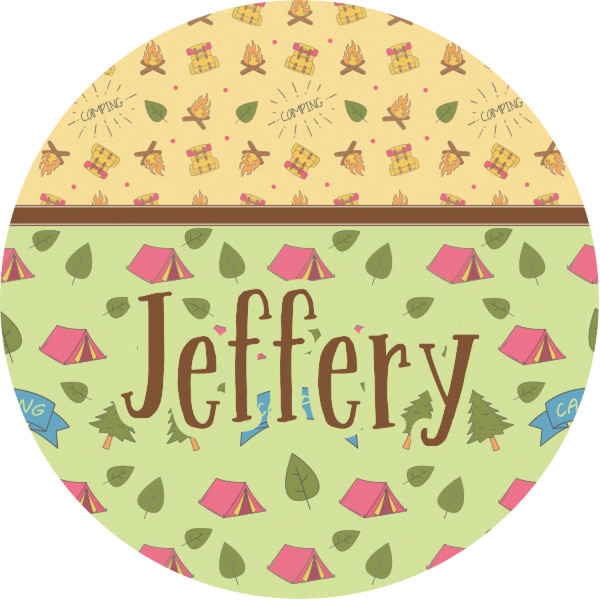 Custom Summer Camping Multipurpose Round Labels - 1" (Personalized)