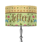 Summer Camping 12" Drum Lamp Shade - Fabric (Personalized)