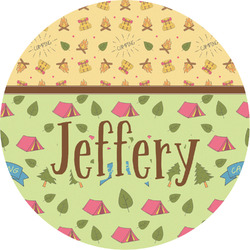 Summer Camping Multipurpose Round Labels - 2" (Personalized)