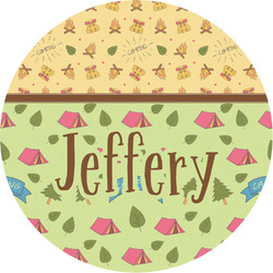 Summer Camping Multipurpose Round Labels - Custom Sized (Personalized)