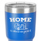 Summer Camping 30 oz Stainless Steel Ringneck Tumbler - Blue - Close Up