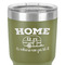 Summer Camping 30 oz Stainless Steel Ringneck Tumbler - Olive - Close Up