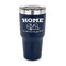 Summer Camping 30 oz Stainless Steel Ringneck Tumblers - Navy - FRONT