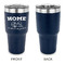 Summer Camping 30 oz Stainless Steel Ringneck Tumblers - Navy - Single Sided - APPROVAL