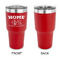 Summer Camping 30 oz Stainless Steel Ringneck Tumblers - Red - Single Sided - APPROVAL