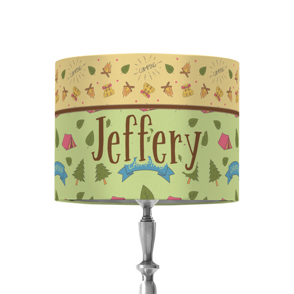 Custom Summer Camping 8" Drum Lamp Shade - Fabric (Personalized)