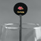 Summer Camping Black Plastic 5.5" Stir Stick - Round - Main