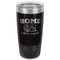 Summer Camping Black Polar Camel Tumbler - 20oz - Front